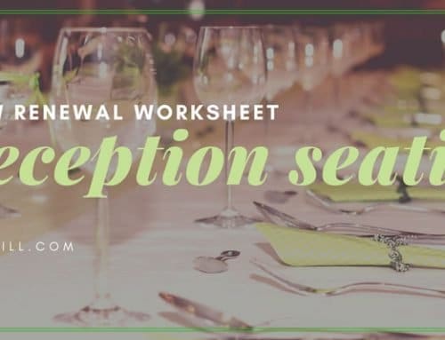 Vow Renewal Reception Seating Chart Worksheet