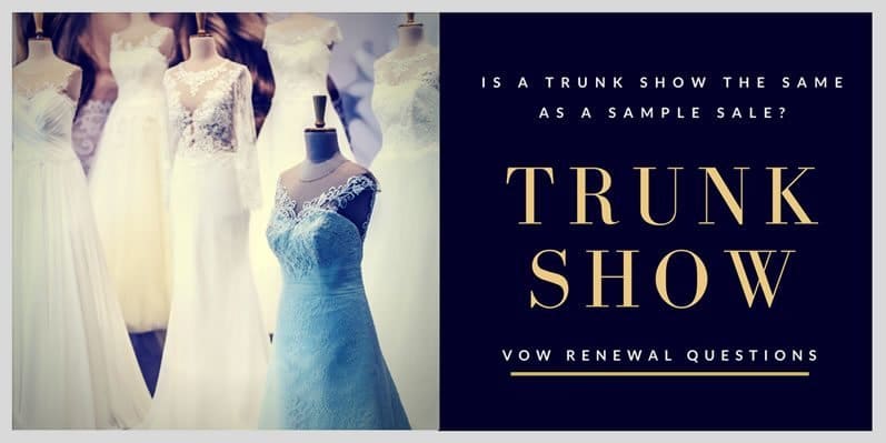 Is a Trunk Show the Same as a Sample Sale?
