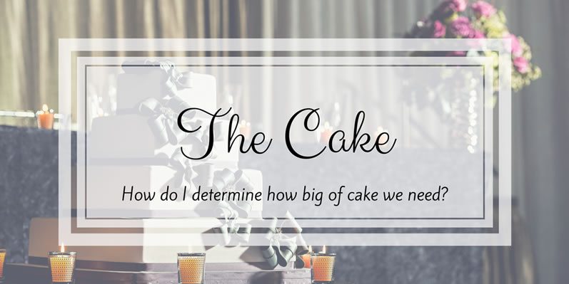 How do I determine how big of cake we need?