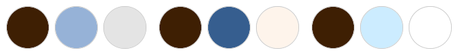Brown and Blue Vow Renewal Color Palette