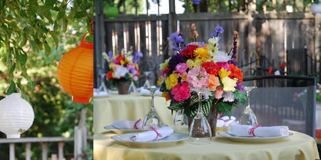 Backyard Vow Renewal Cookout