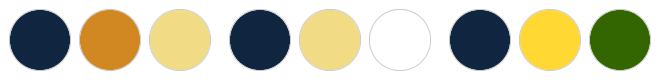 Gold and Navy Vow Renewal Color Palette