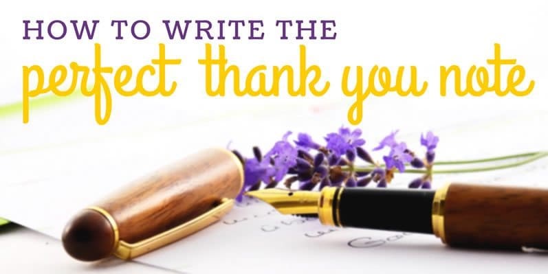 How to Write the Perfect Thank You Note