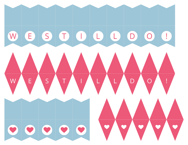 Mini Cake Banners
