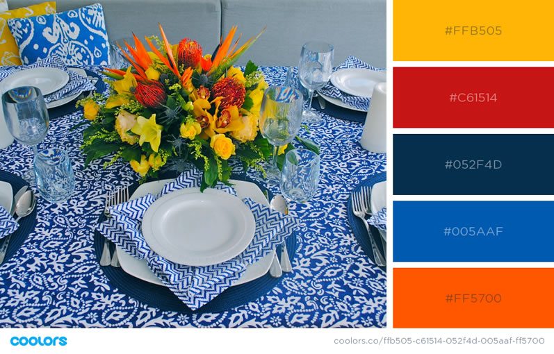 Bright Summer Vow Renewal Color Palette
