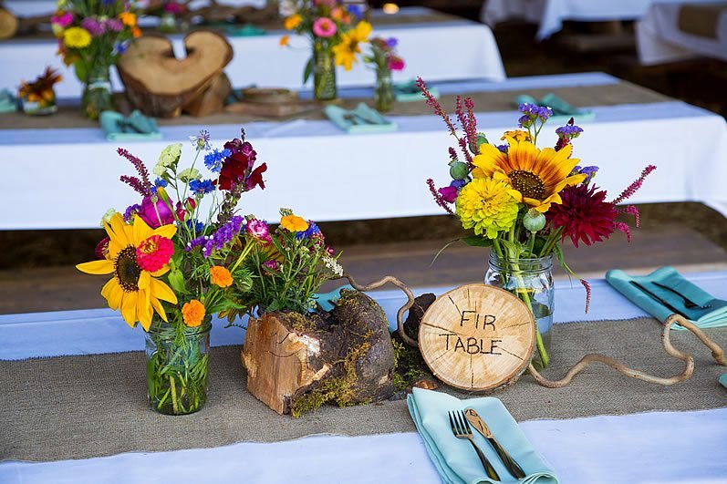 Rustic Centerpieces for Your Vow Renewal