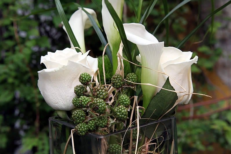 Rose and Calla Lily Centerpiece