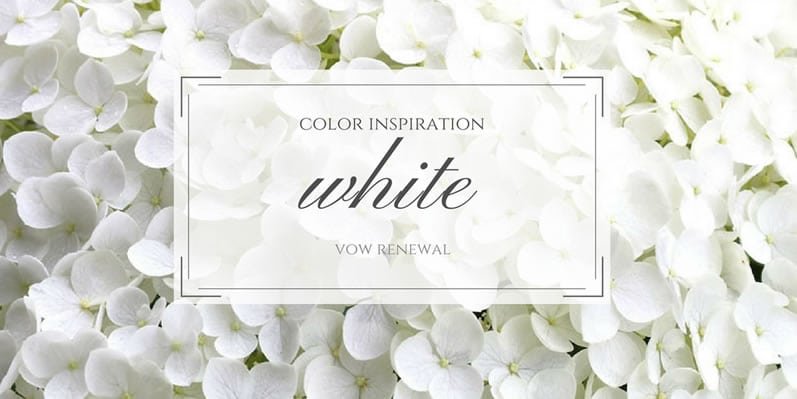 White Color Inspiration for Your Vow Renewal