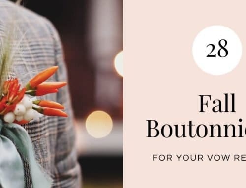 28 Fall Boutonnieres for Your Vow Renewal