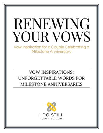 Get Your copy of the Milestone10th Anniversary Vow Inspiration eBook