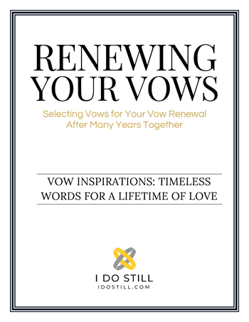 Selecting Your Vows - After Many Years Together eBook