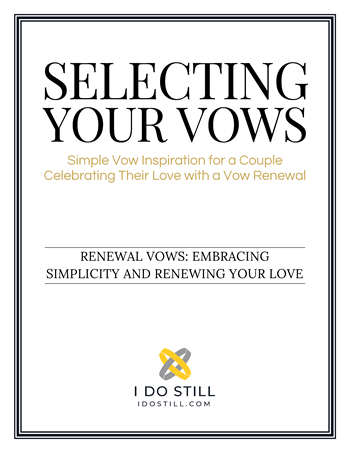 Get Your copy of the Simple Vows Inspiration eBook
