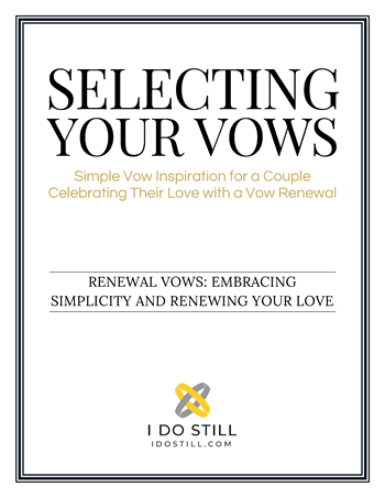 Selecting Your Vows - Simple Vows eBook