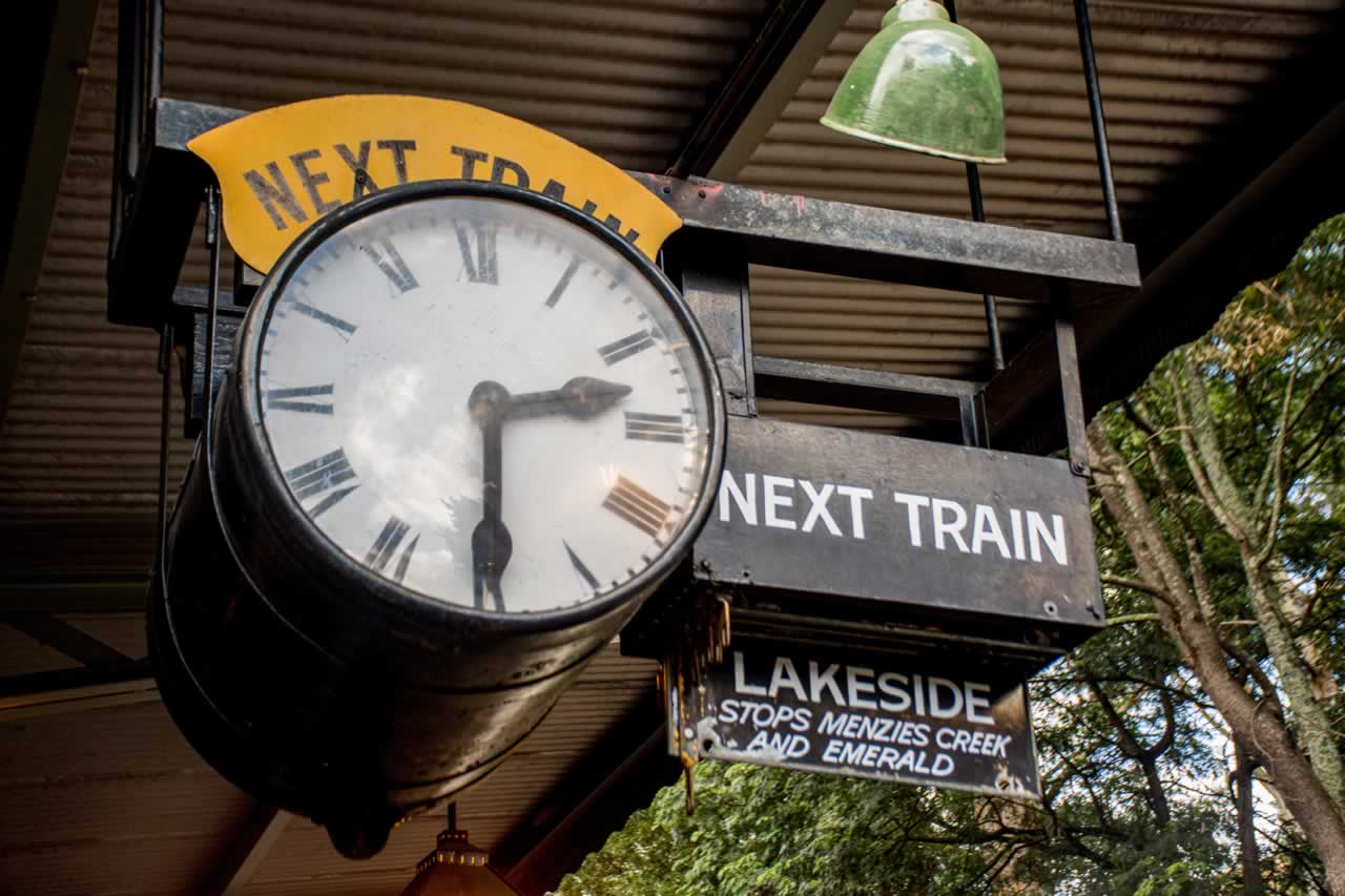 Puffing Billy Train Station Belgrave Melbourne in Australia
