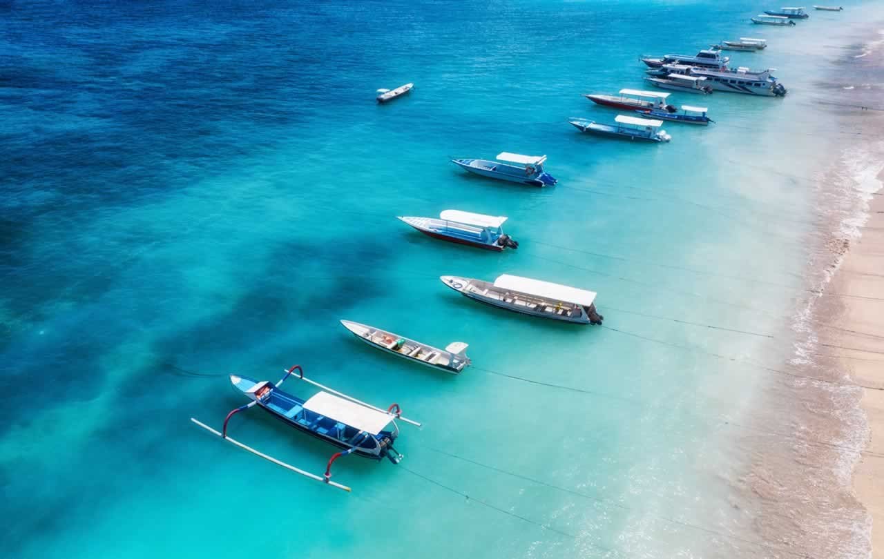 Boats in Bali