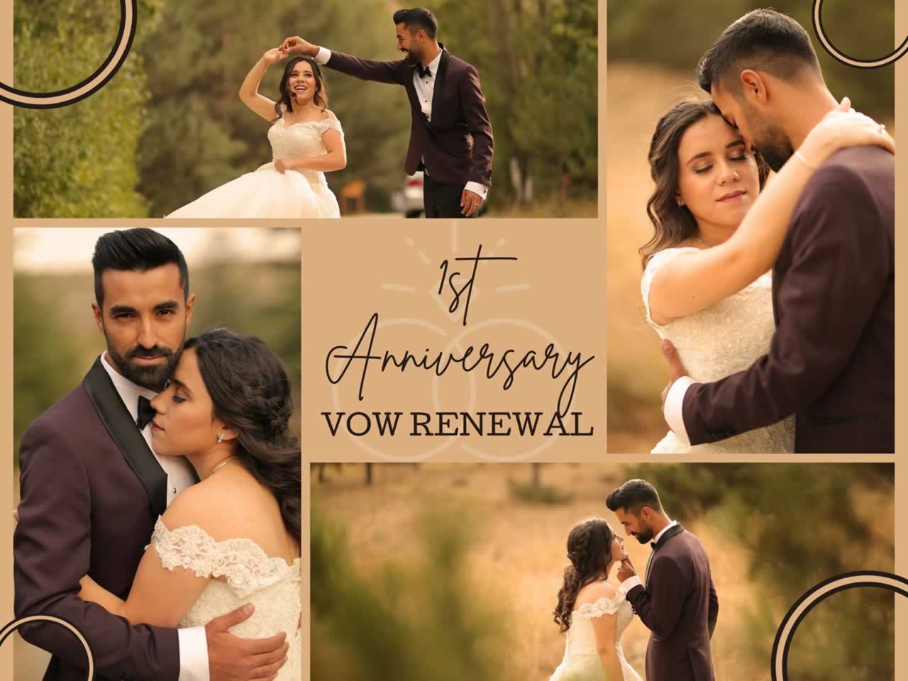 Incorporating Personal Touches into a 1st Anniversary Vow Renewal