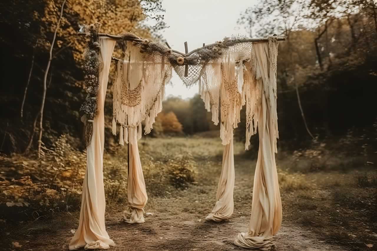 Vintage and Bohemian Backdrop Ideas
