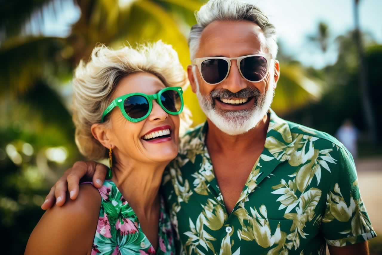 joyful-mature-couple-wearing-sunglasses-delighting-moment-generative-ai-m Destination Travel Tips for a Stress-Free Vow Renewal Getaway