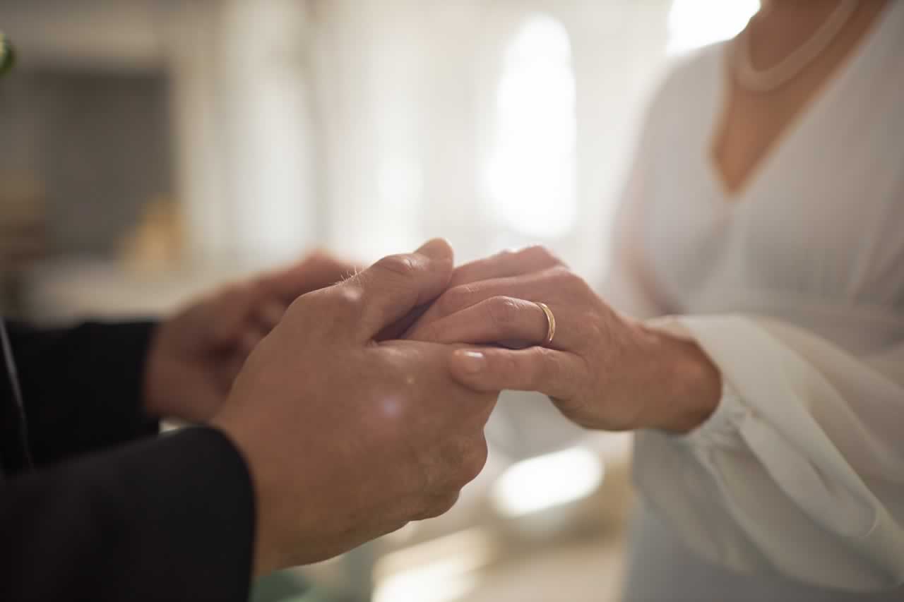 mature-bride-and-groom-holding-hands-golden-weddin-2023-12-14-15-24-01-utc-s Final Vow Renewal Day Checklist: Ensure Everything is in Place for a Seamless Vow Renewal