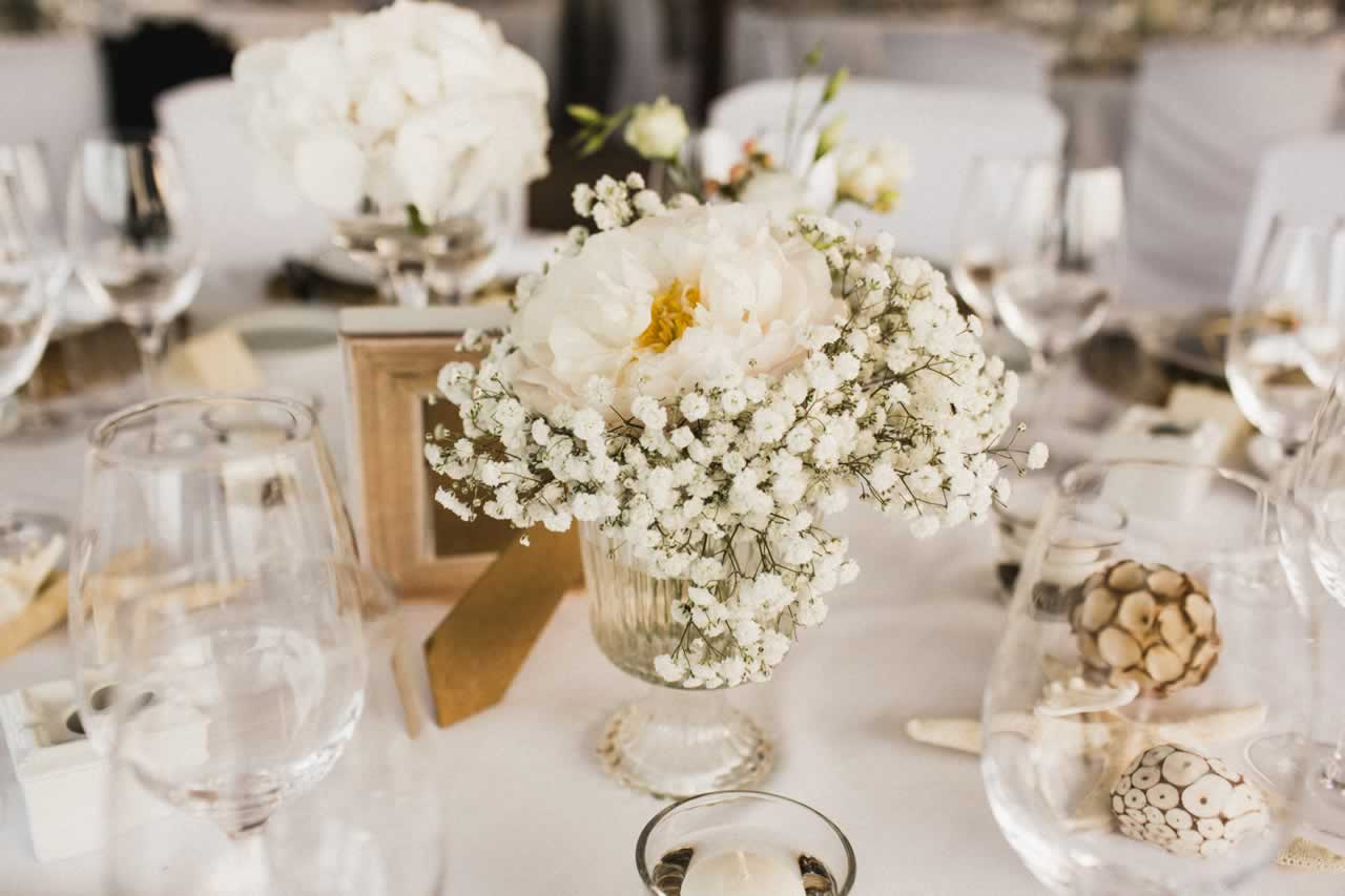 DIY vow renewal decor - Centerpieces