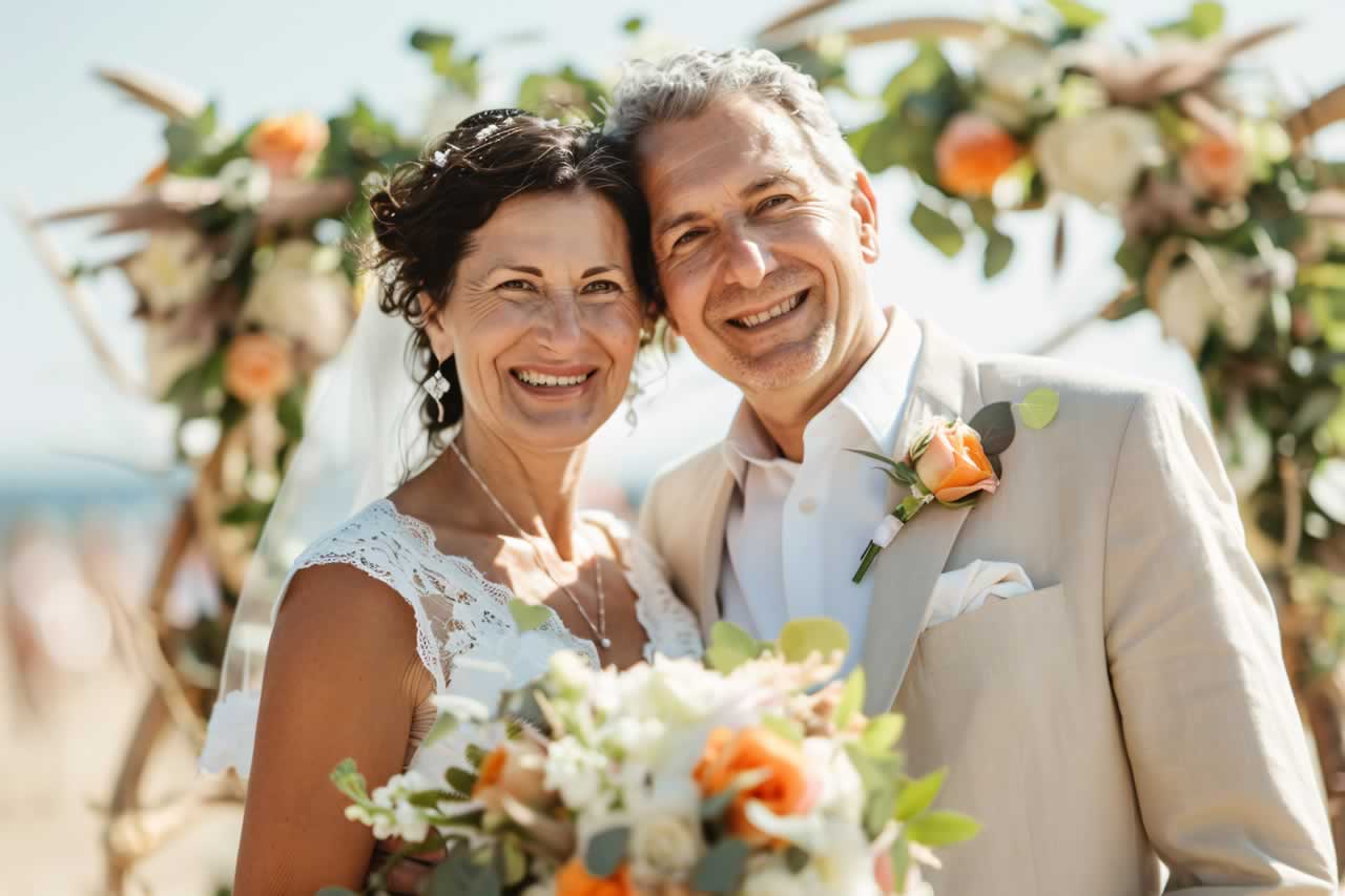 wedding-portrait-happy-mature-couple-beach-m How to Create the Perfect Vow Renewal Checklist: A Step-by-Step Guide
