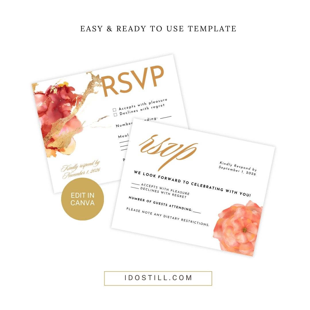 Bright Luxury Watercolor RSVP